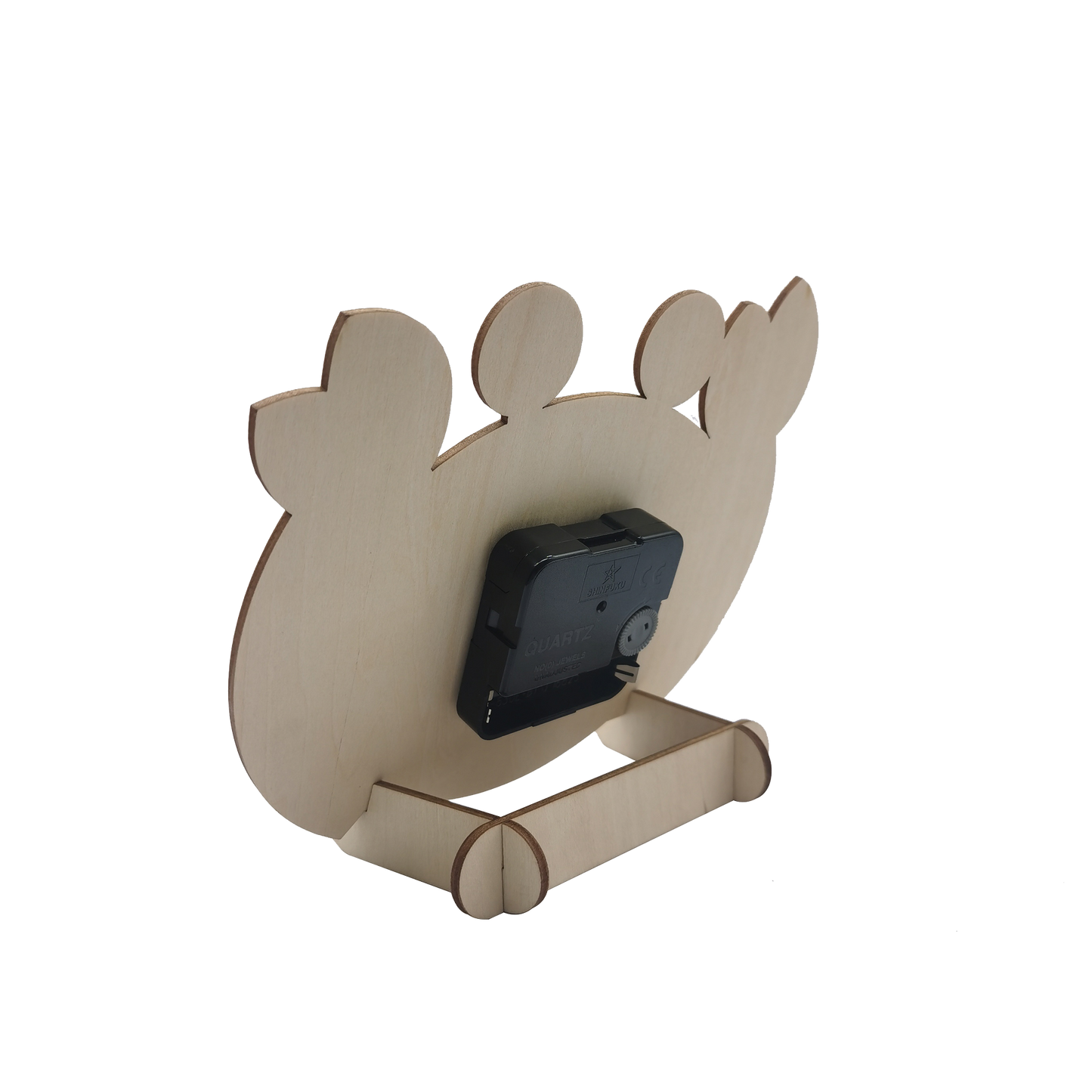 Wooden Quartz clock crab DIY ALANO