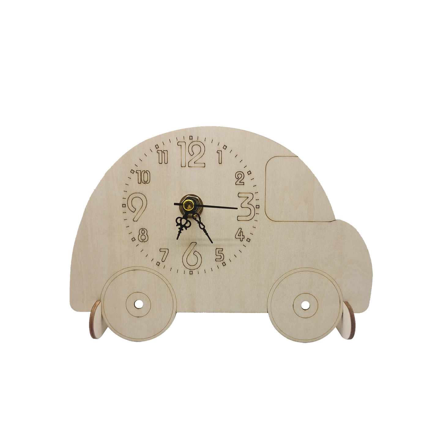 Wooden Quartz clock car DIY ALANO