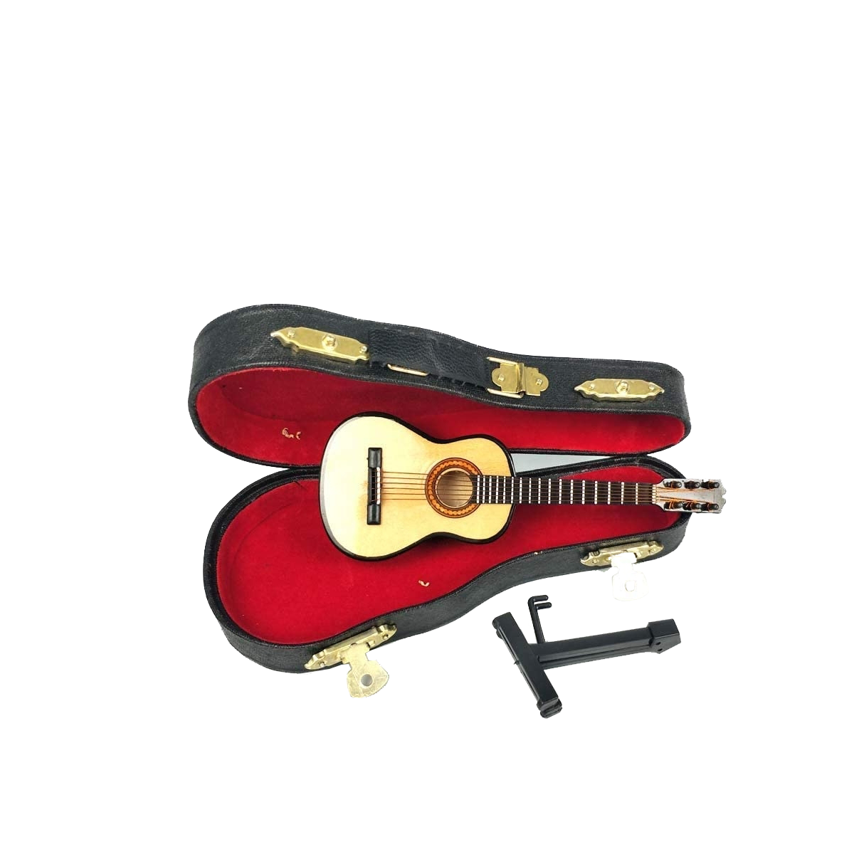 Classic Guitar Model with black case Mini Musical Instrument guitar ornament G-0031