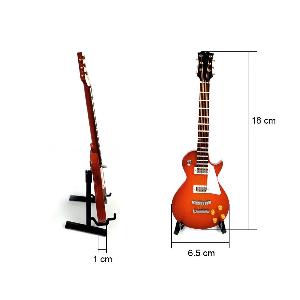 ALANO Mini Electric Guitar model Musical Instrument Ornament with leather case C-220622-02