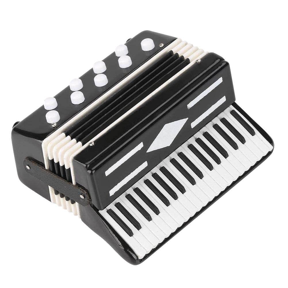 Alano Mini Musical Instrument Accordion Replica Musical Instrument Decoration Ornaments Musical Gift G-0026