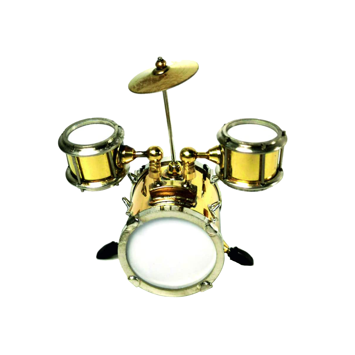 Mini Drum Set mini drum model Musical Instrument musical ornaments Decoration Gift (8cm)