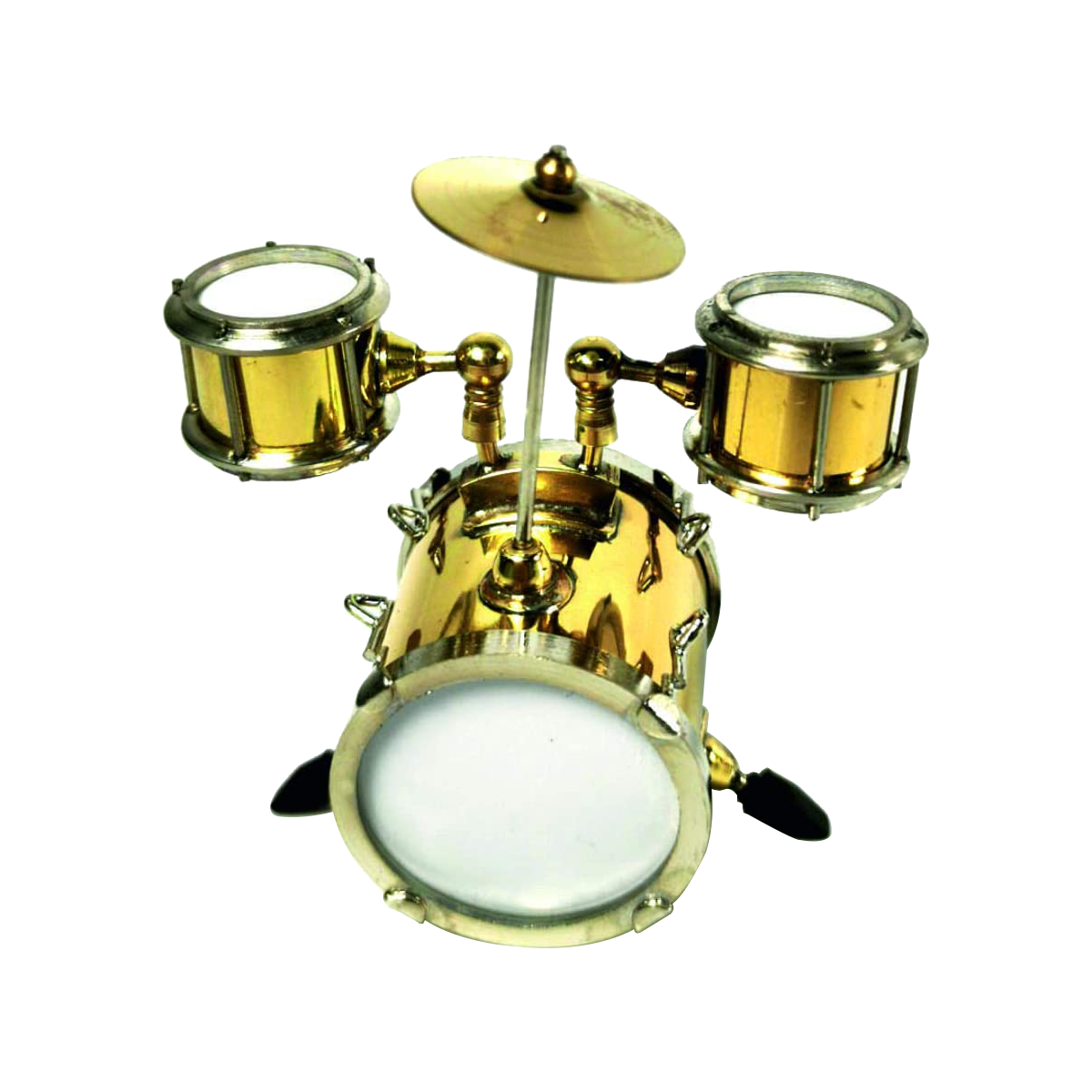 Mini Drum Set mini drum model Musical Instrument musical ornaments Decoration Gift (8cm)