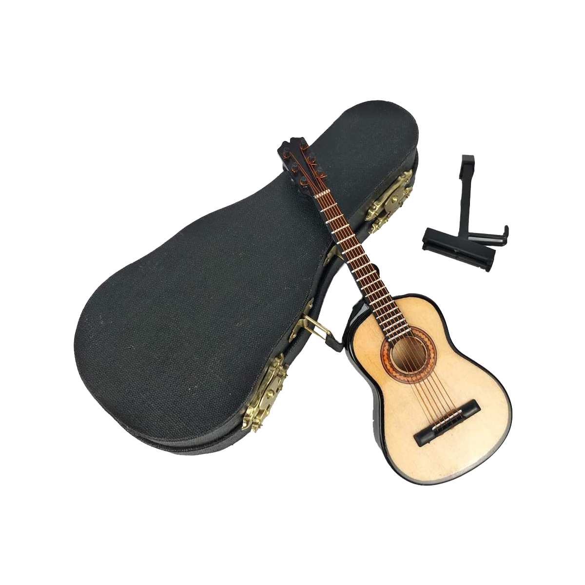 Classic Guitar Model with black case Mini Musical Instrument guitar ornament G-0031