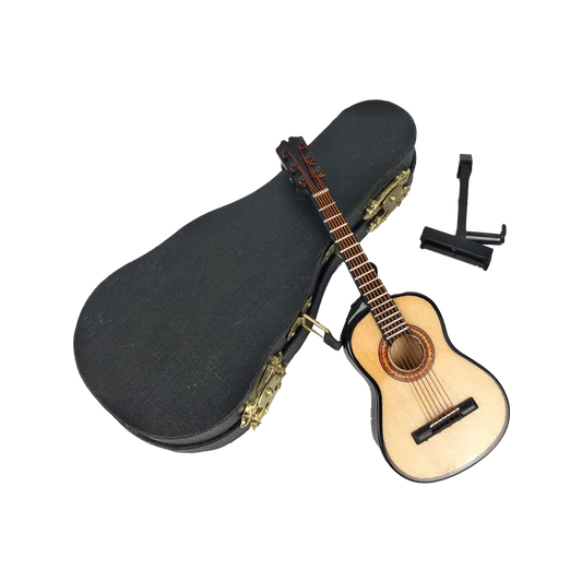 Classic Guitar Model with black case Mini Musical Instrument guitar ornament G-0031