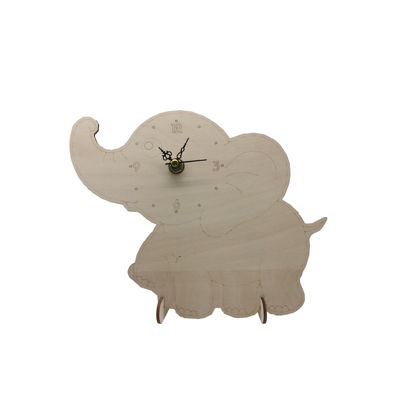 Quartz clock - elephant