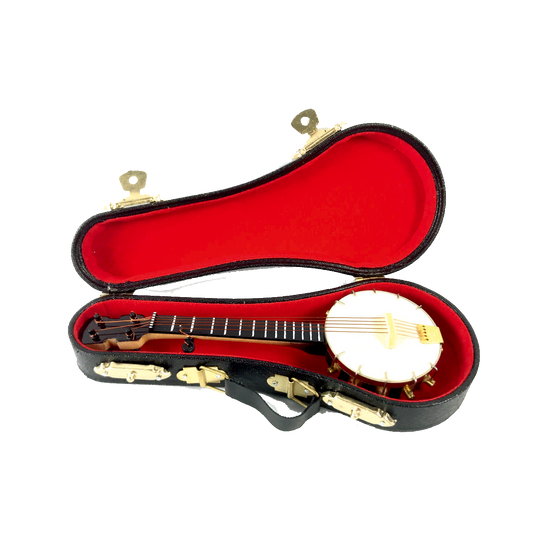 ALANO Mini Banjo Ornament mini Banjo model with gift box Mini Musical Instrument G-0127