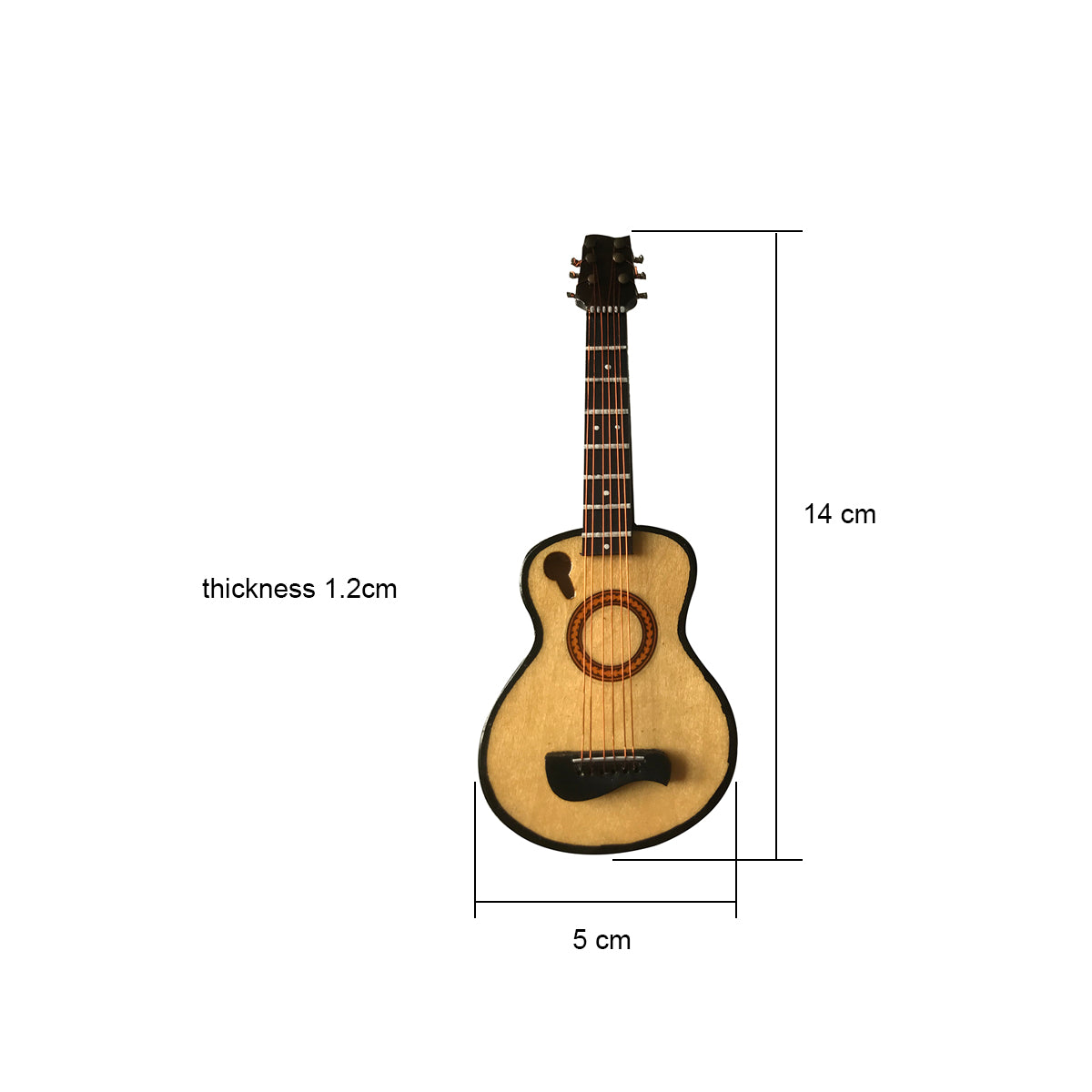 ALANO 14cm wooden Mini Guitar Model guitar decorations mini guitar ornaments C-220427-06