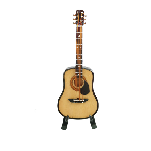 wooden Classic Guitar Model with Stand guitar ornament Mini Guitar Model Decoration Gift G-0139