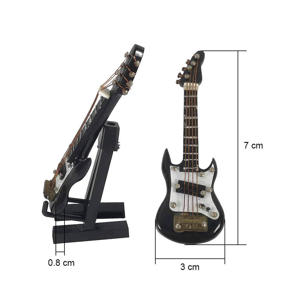 7cm Mini Guitar Model with Stand GE21/23B-7